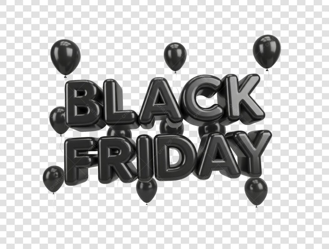 Banner Black Friday PNG com fundo transparente