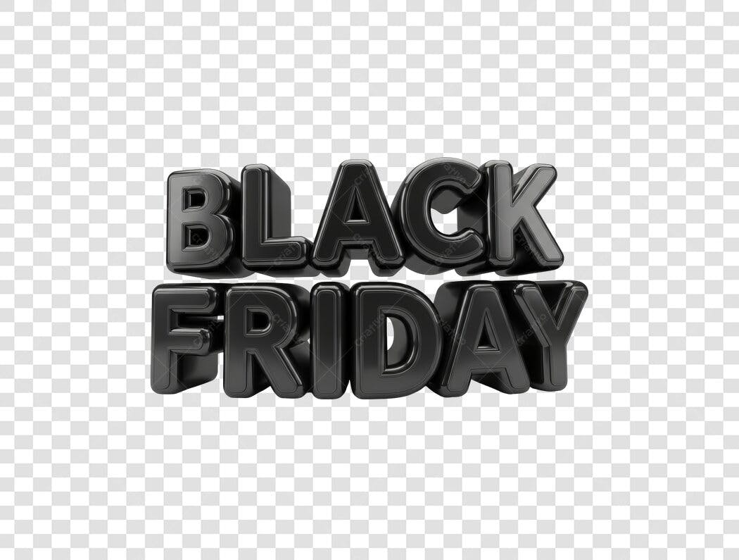 Banner Black Friday PNG com fundo transparente