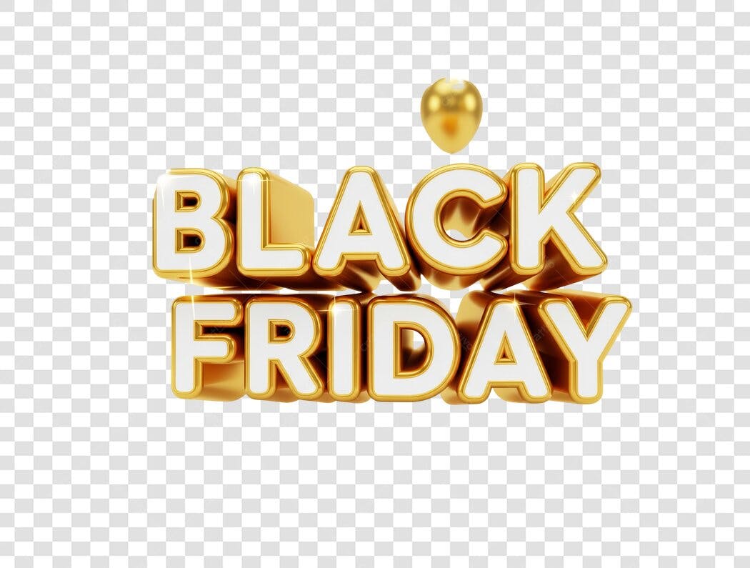 Banner Black Friday PNG com fundo transparente