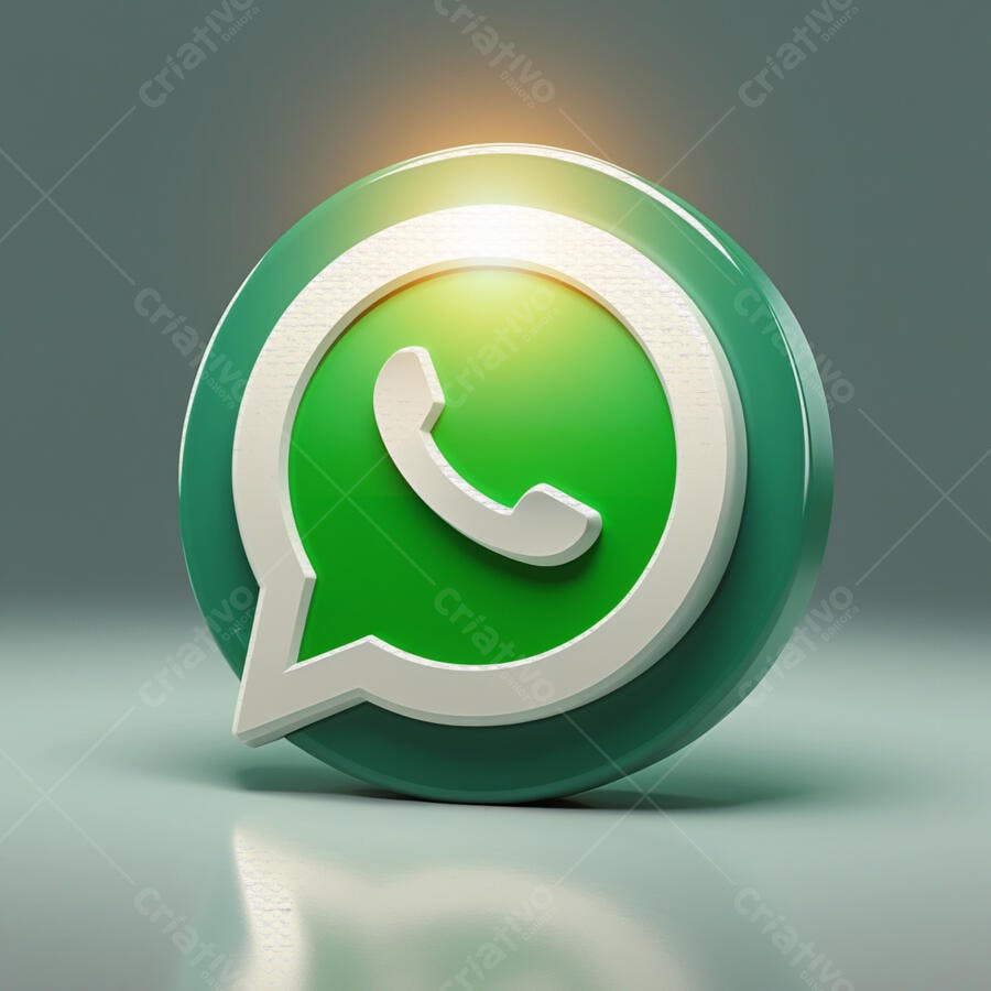 Icone WhatsApp PNG com fundo transparente