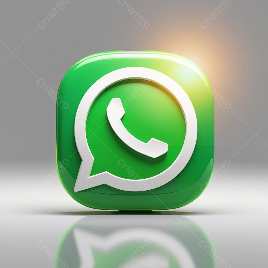 Ícone WhatsApp PNG com fundo transparente