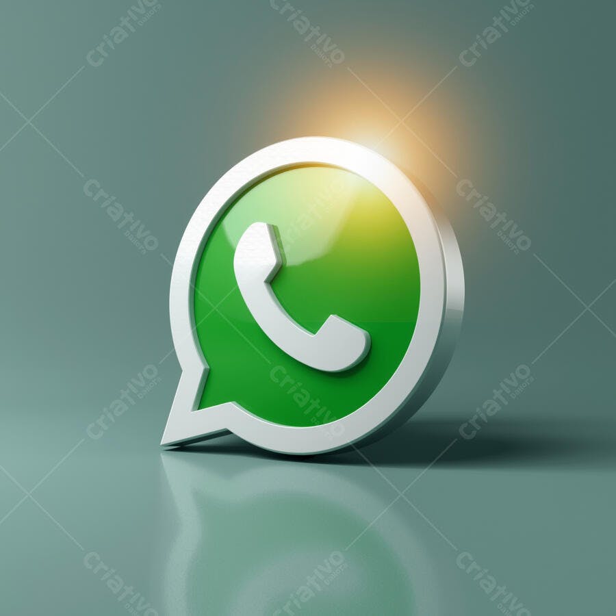 Ícone WhatsApp PNG com fundo transparente