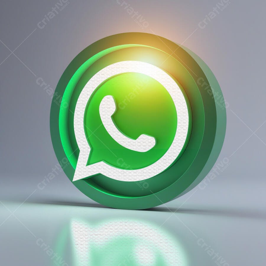 Ícone WhatsApp PNG com fundo transparente