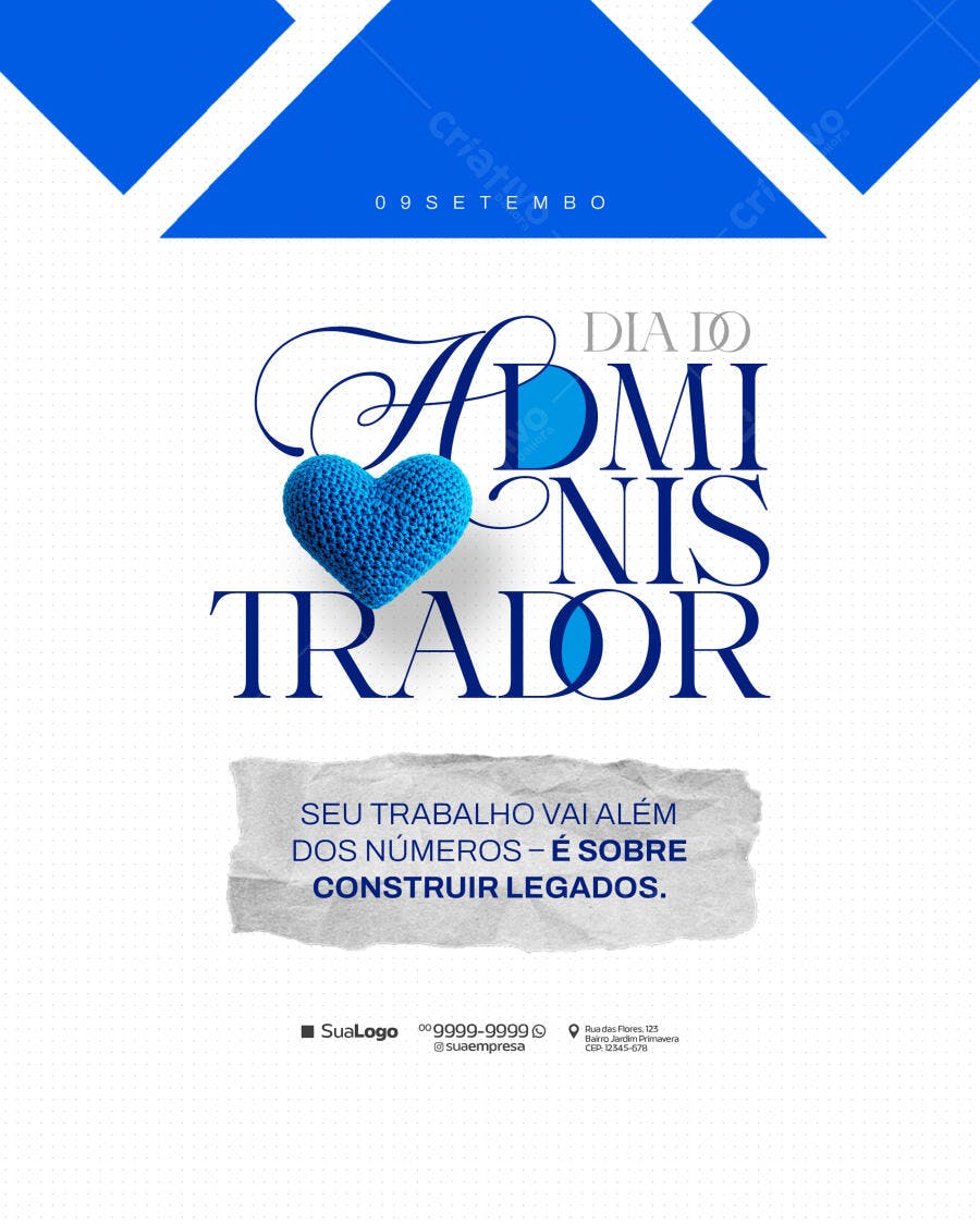 Flyer Dia do Administrador PSD Editável