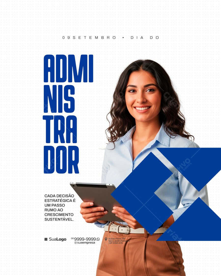 Post para Dia do Administrador PSD Editável