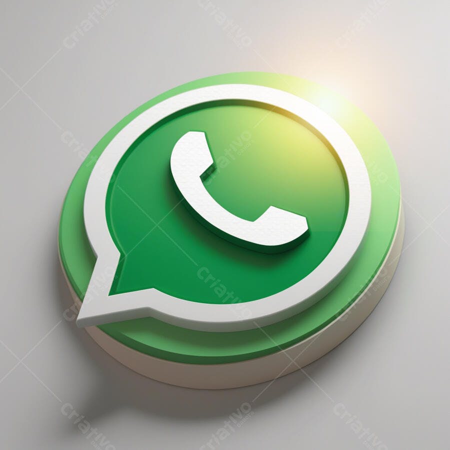 Ícone WhatsApp PNG com fundo transparente