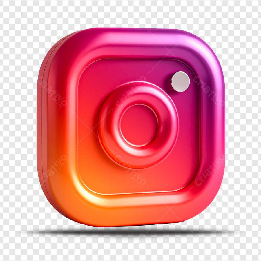 Icone Instagram degradê PNG com fundo transparente