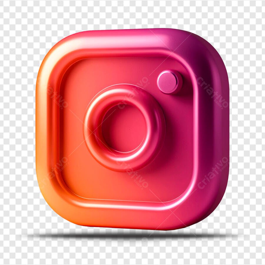 Ícone Instagram degradê PNG com fundo transparente