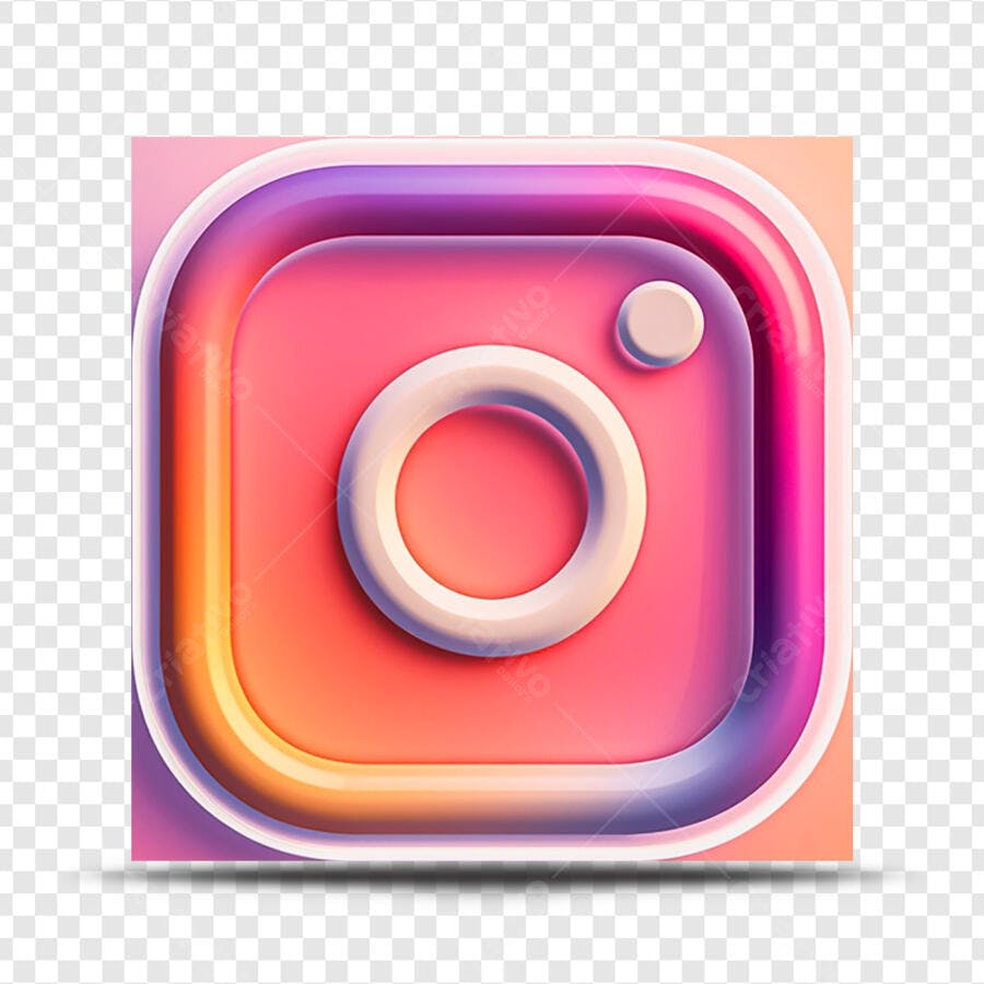 Ícone Instagram PNG com fundo transparente