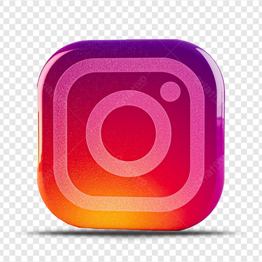 Icone Instagram degradê PNG com fundo transparente