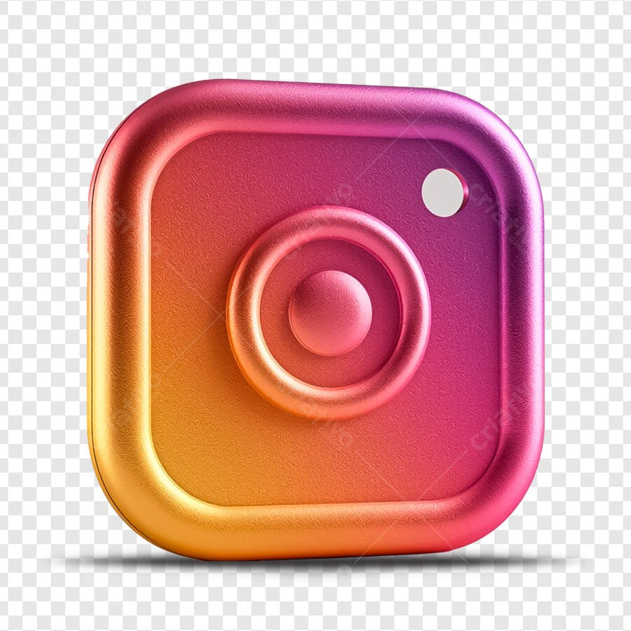 Icone Instagram degradê PNG com fundo transparente
