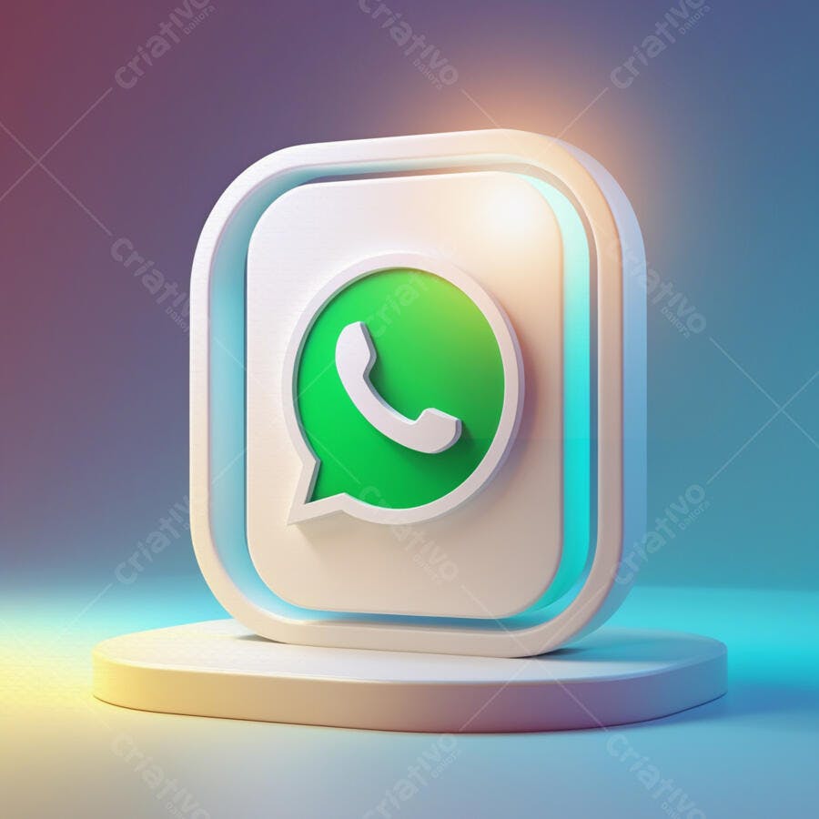 Ícone WhatsApp PNG com fundo transparente