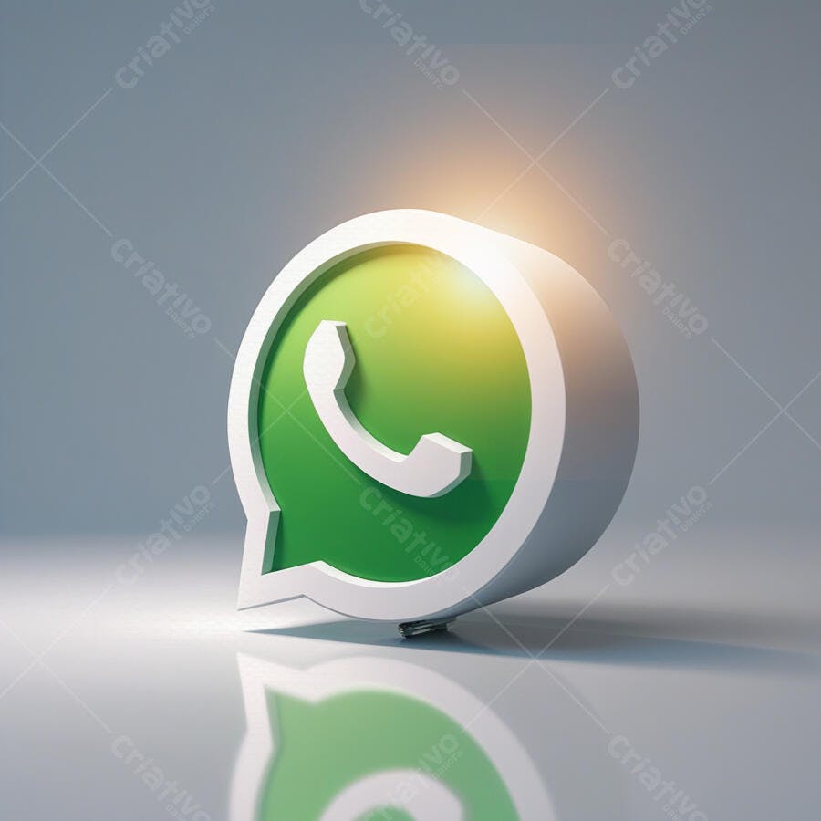 Ícone WhatsApp PNG com fundo transparente