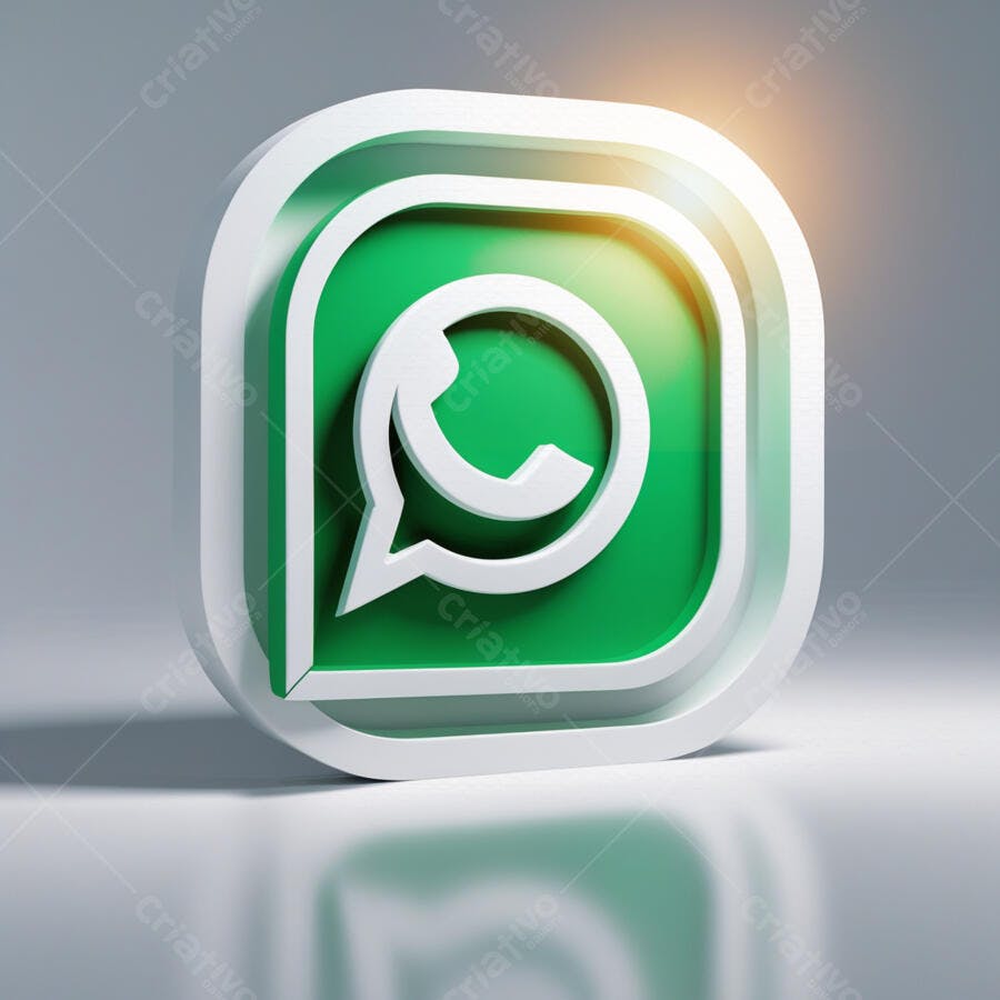 Ícone WhatsApp PNG com fundo transparente