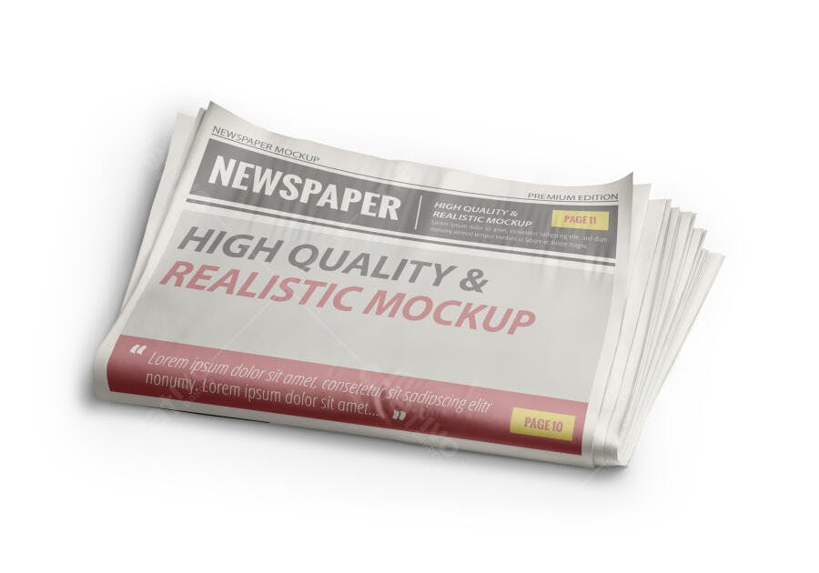 Mockup Realista de Jornal: Design Moderno