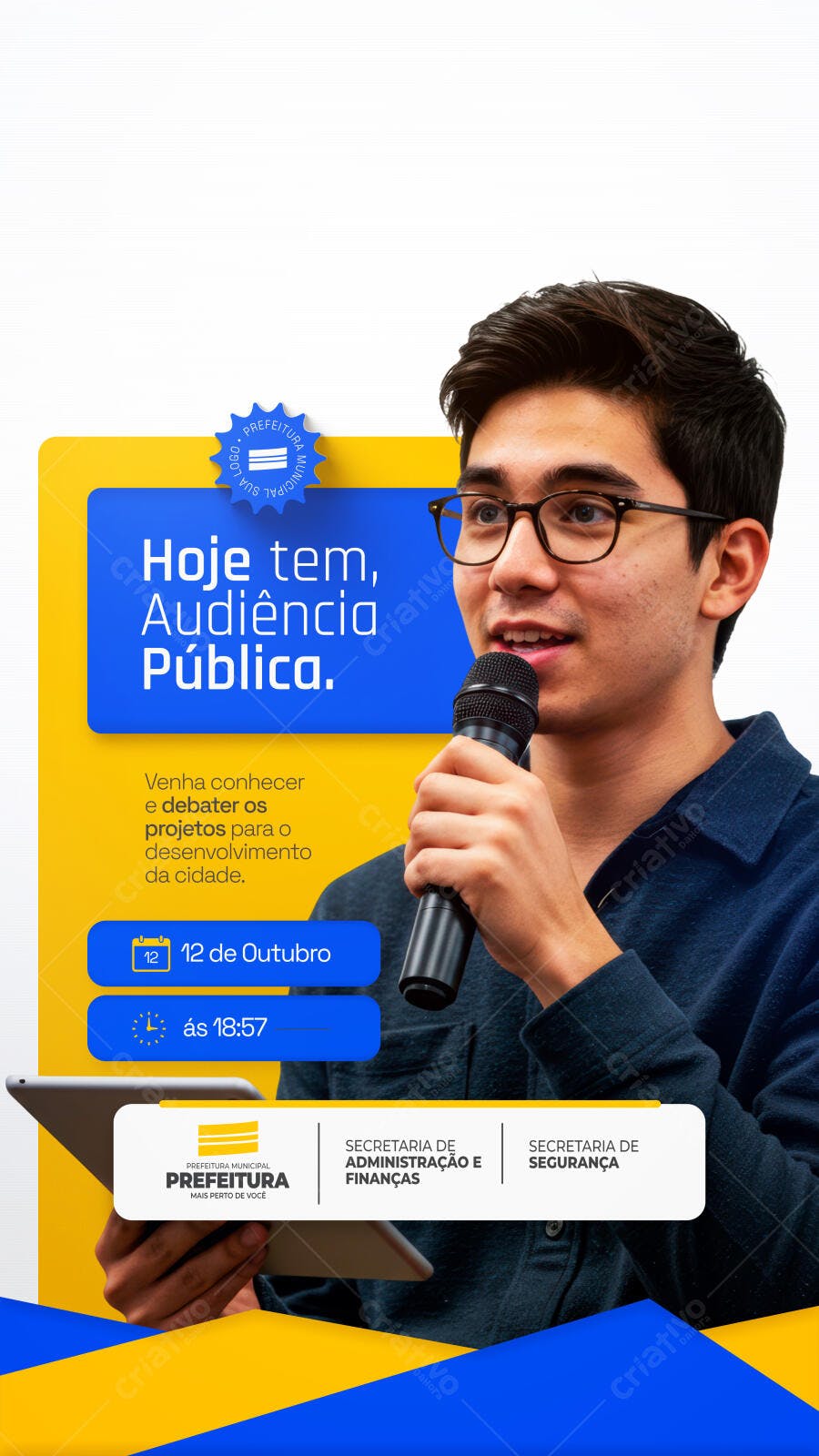 Flyer Audiência Pública PSD Editável