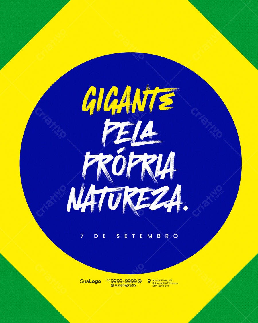 Flyer para 7 de Setembro PSD Editável