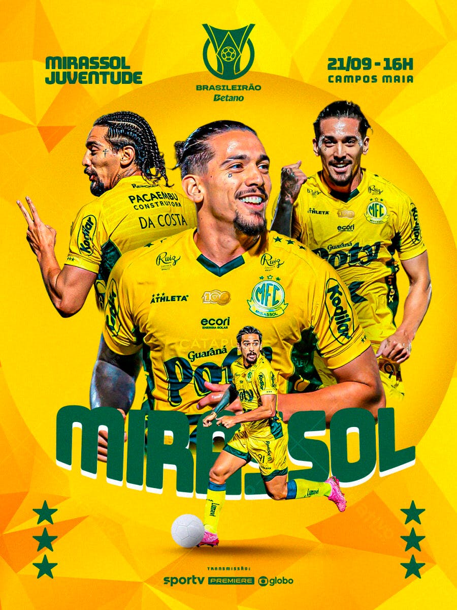 Flyer Jogo Mirassol PSD Editável
