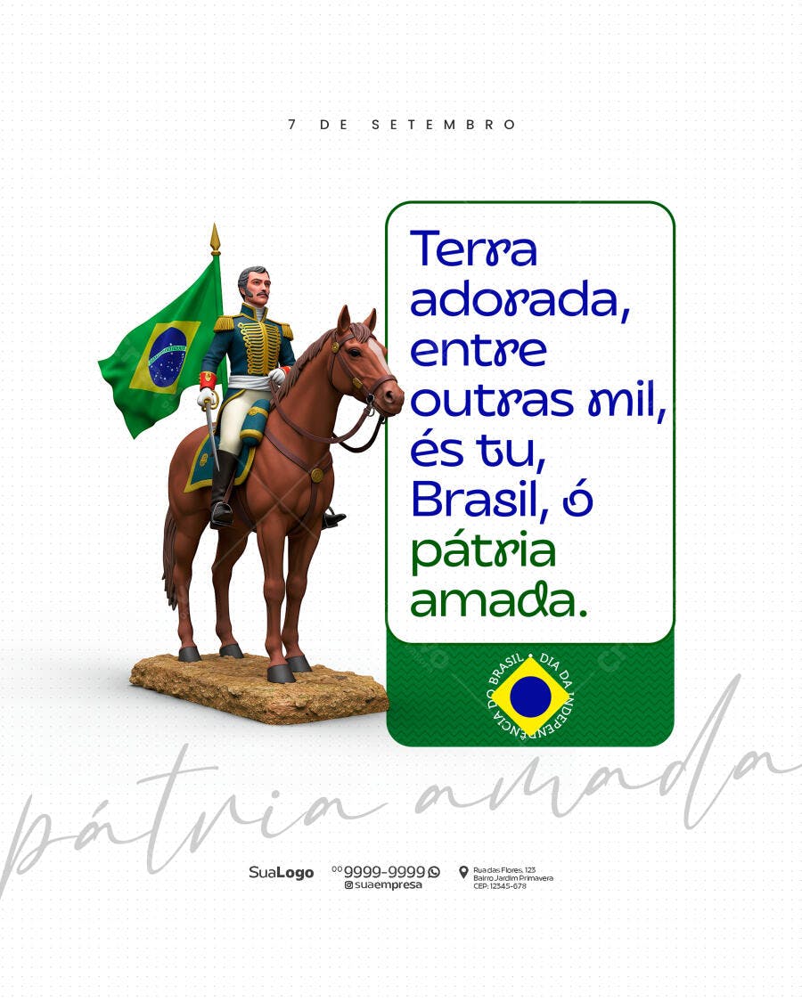 Flyer 7 de Setembro PSD Editável