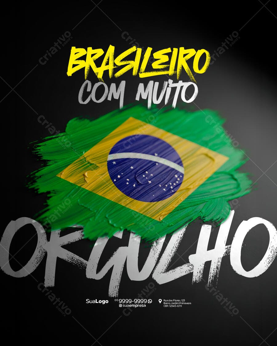 Flyer 7 de Setembro PSD Editável