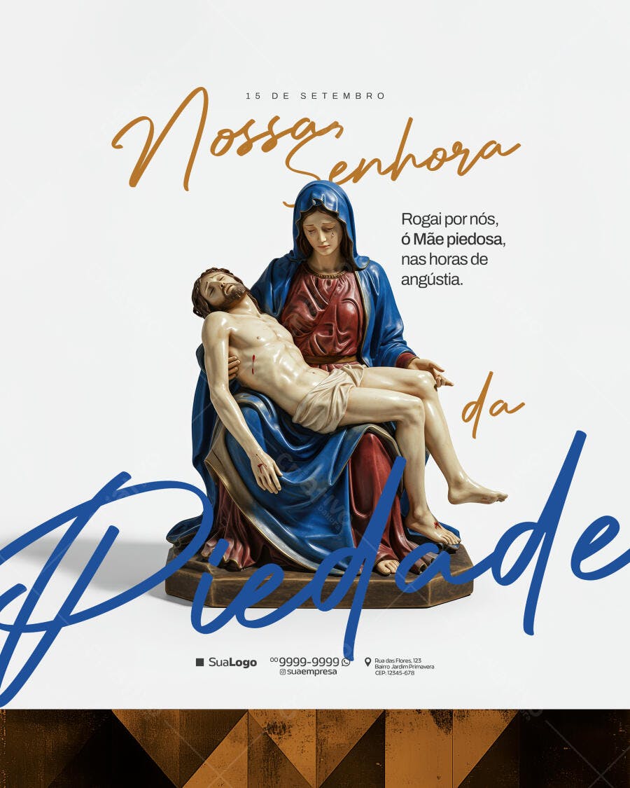 Flyer Nossa Senhora da Piedade 15 de Setembro PSD Editável