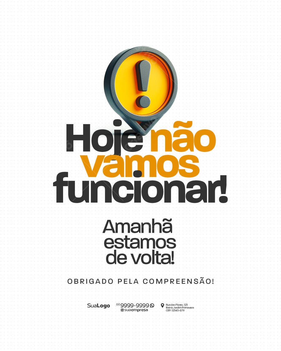 Anúncio Fechado PSD Editável