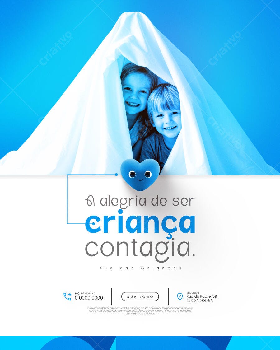 Flyer Dia das Crianças PSD Editável