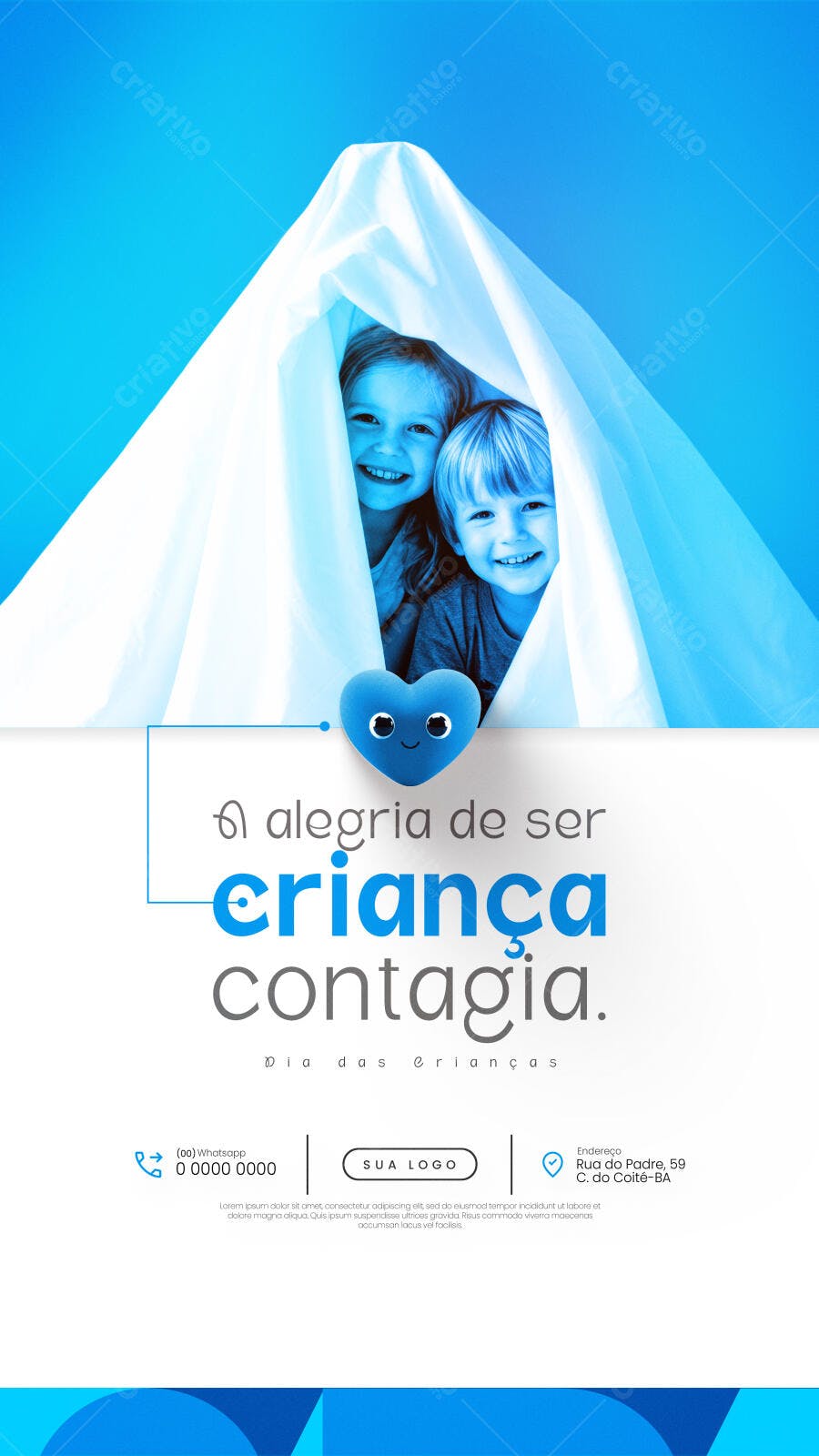 Flyer Dia das Crianças PSD Editável