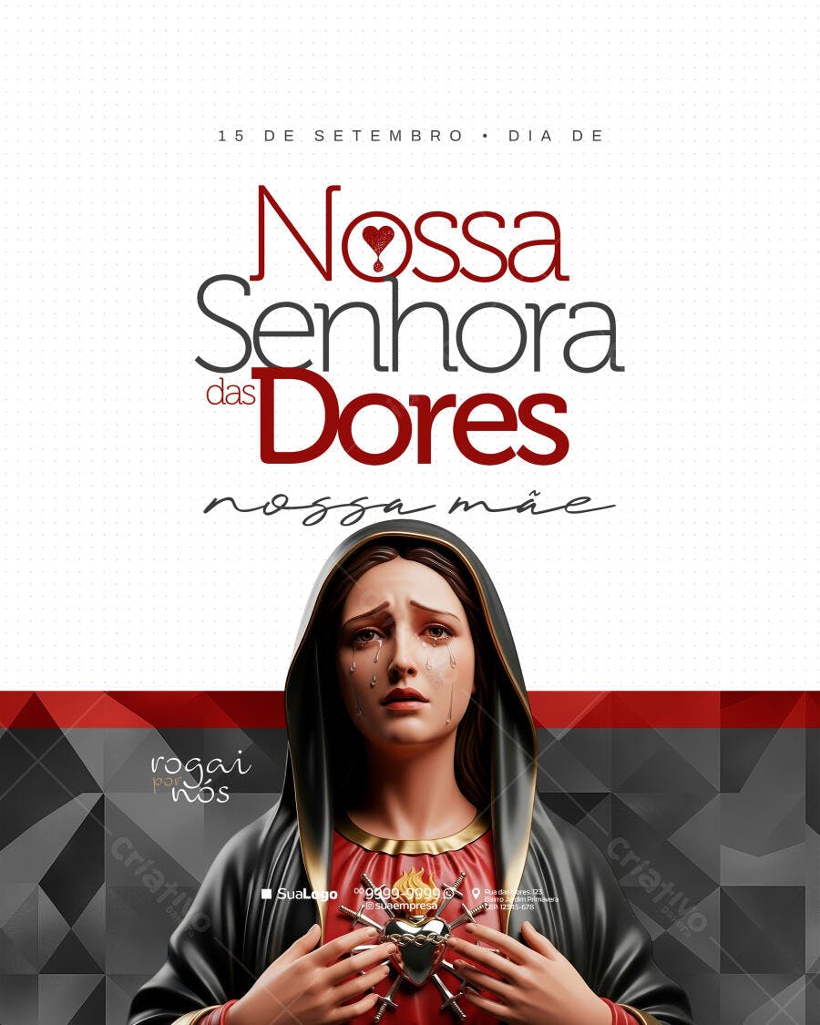 Flyer Nossa Senhora das Dores PSD Editável