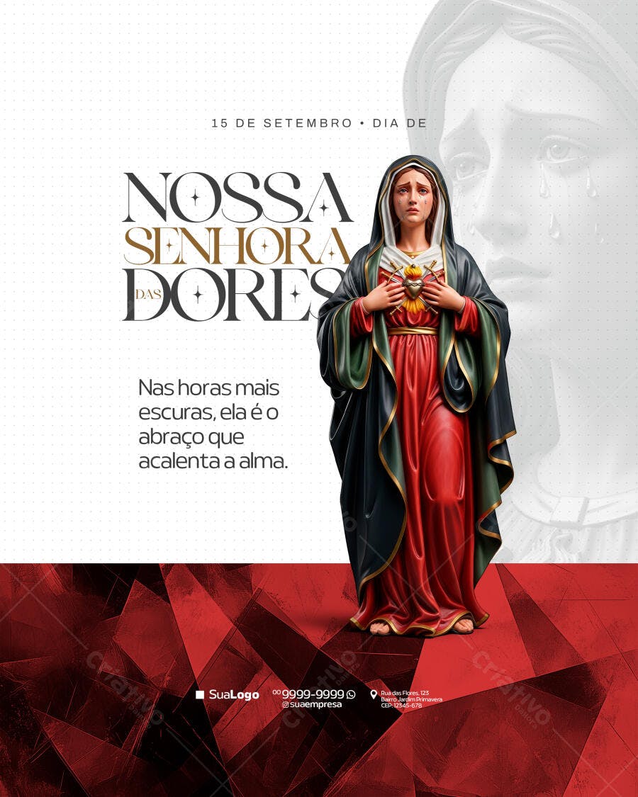Flyer Nossa Senhora das Dores PSD Editável