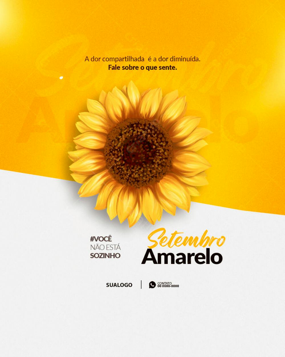 Flyer Setembro Amarelo PSD Editável | PSD Premium [download]