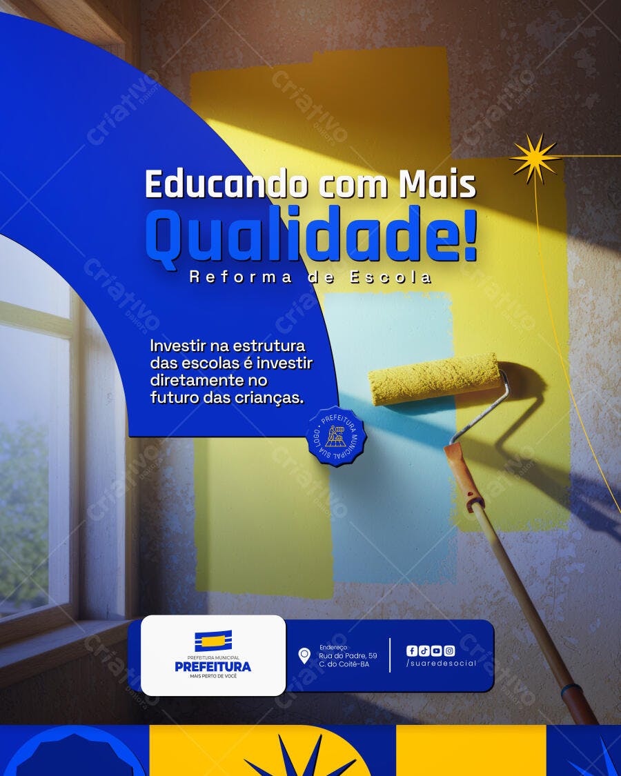 PSD para Reforma Escolar PSD Editável