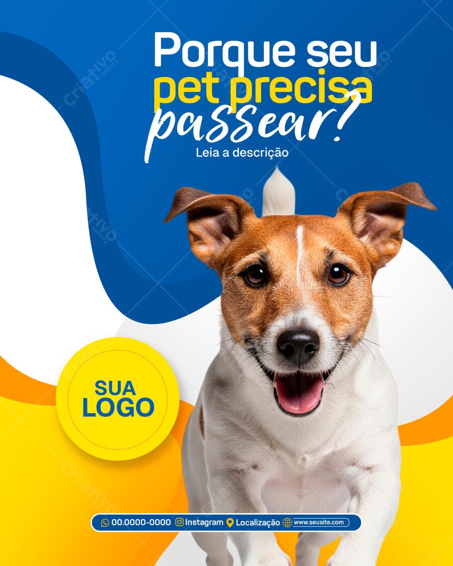 Post para Pet Shop PSD Editável