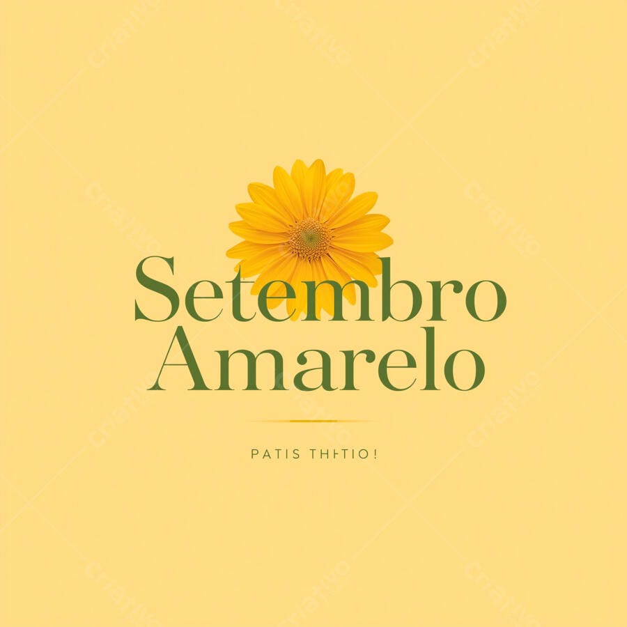 Flor amarela Setembro Amarelo