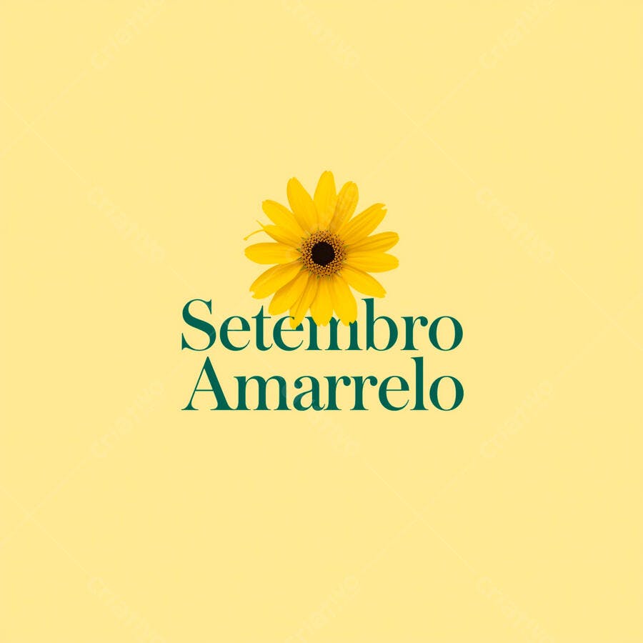 Flor amarela Setembro Amarelo