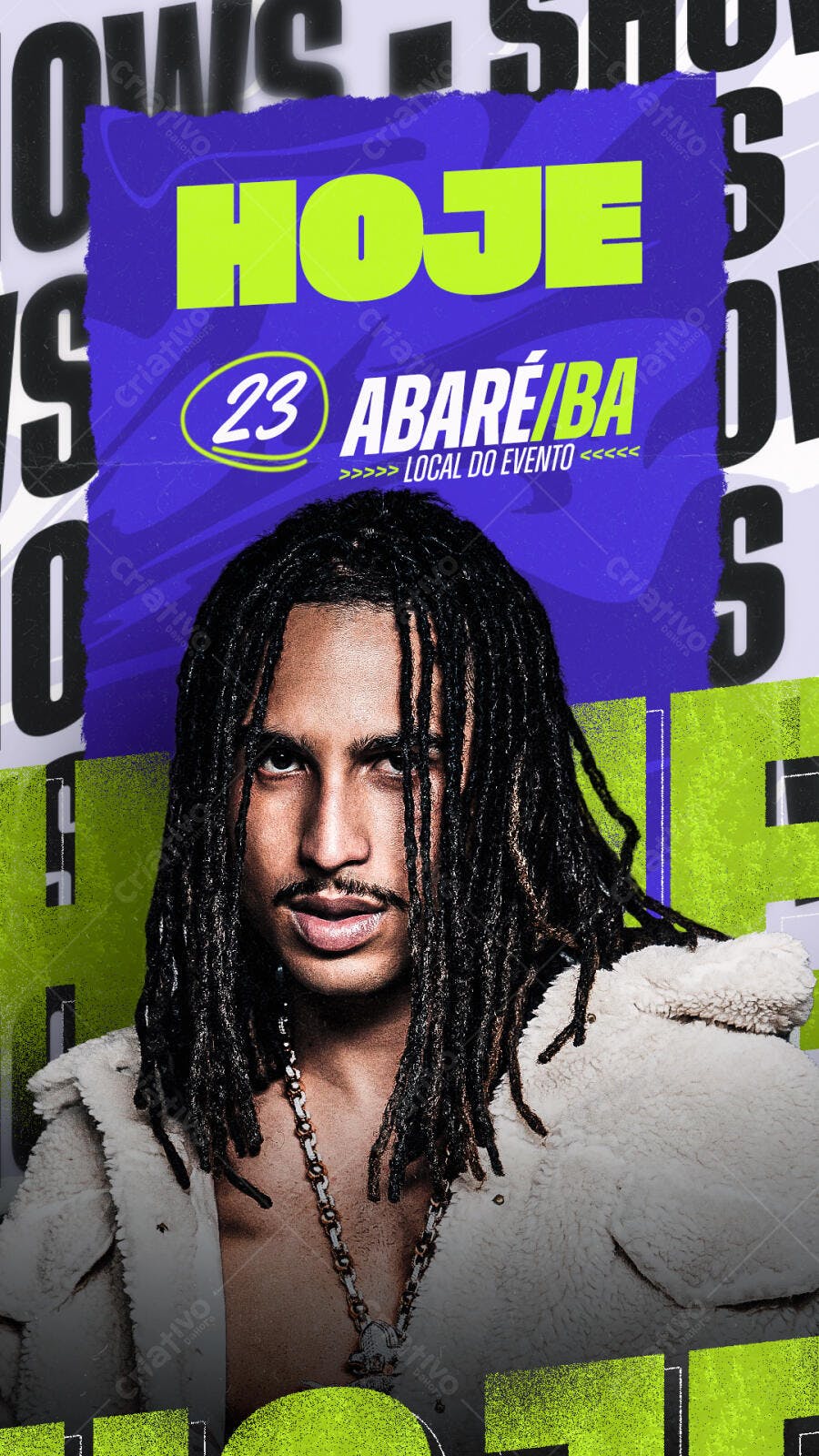 Flyer para Show do Abadeba PSD Editável