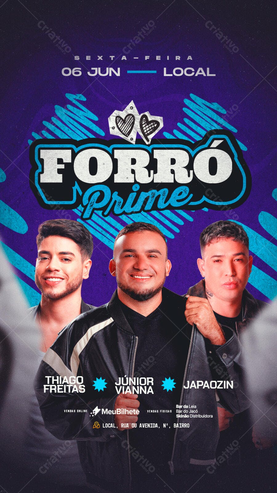 Flyer Forró Prime PSD Editável
