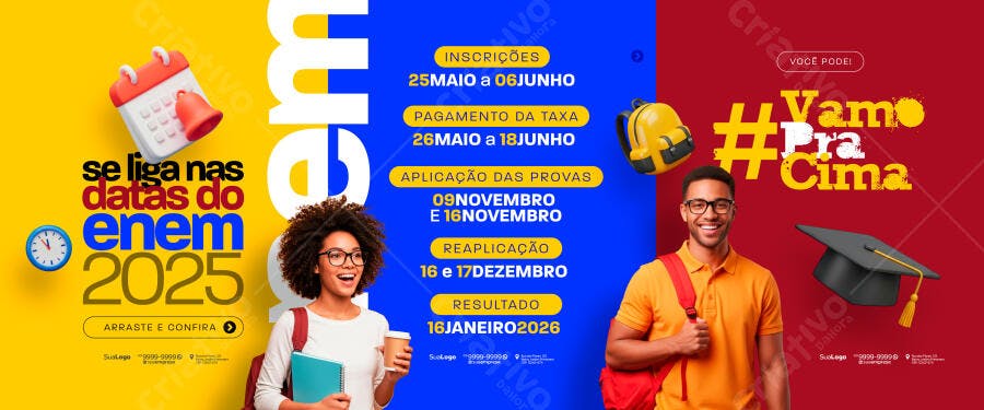 Banner ENEM 2025 PSD Editável
