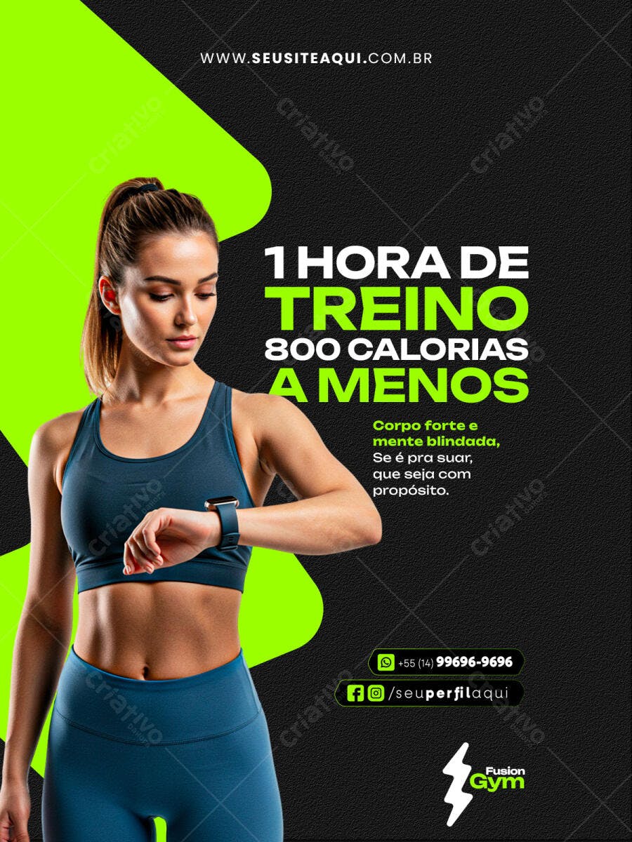 Flyer Academia Emagrecimento PSD Editável
