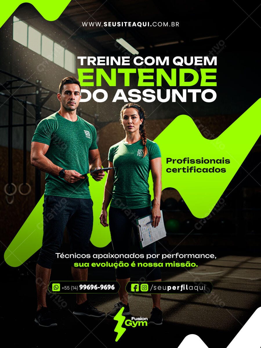 Flyer Academia PSD Editável