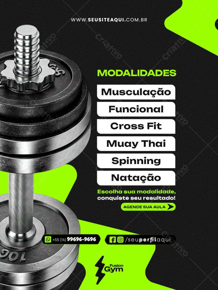 Flyer Academia PSD Editável