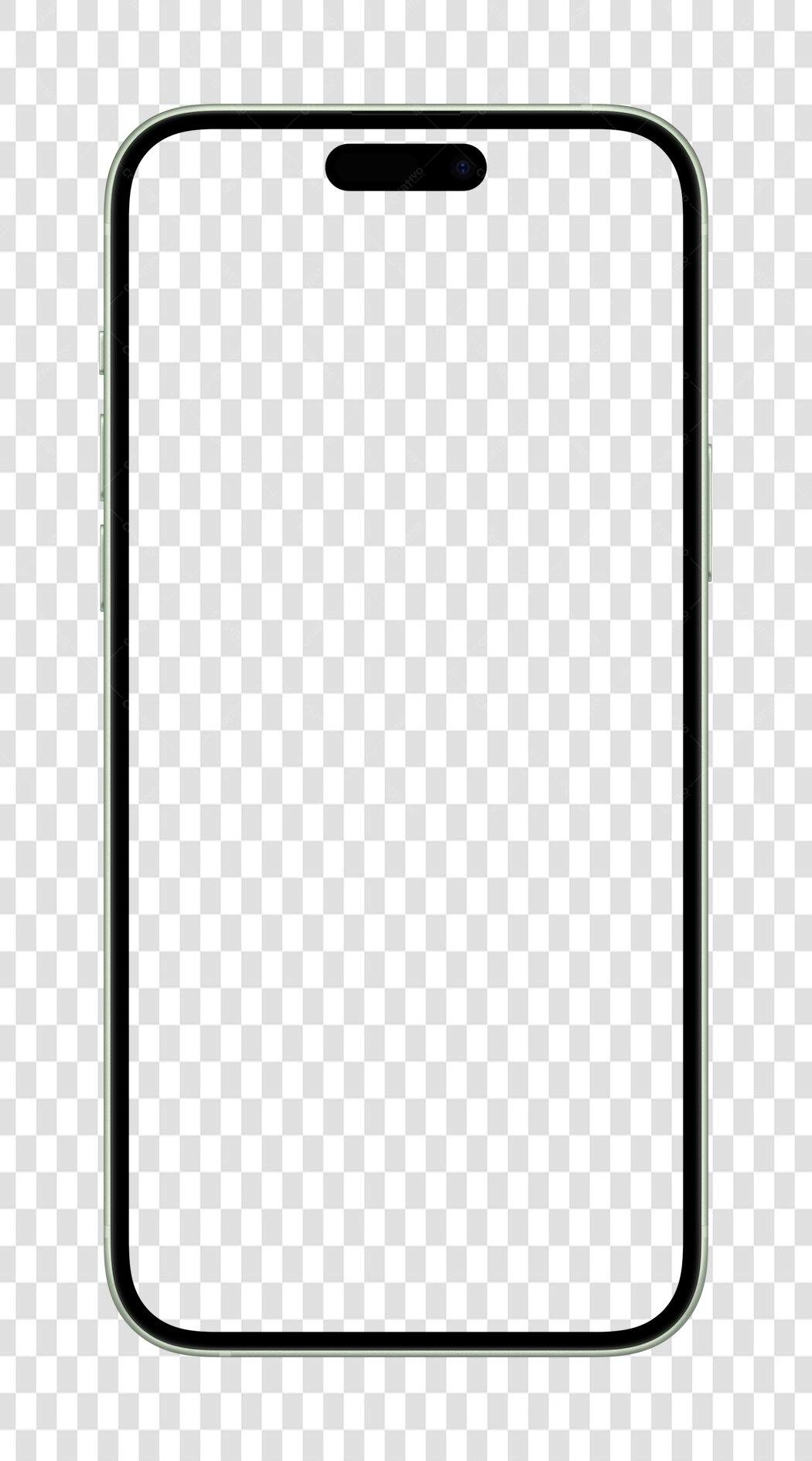 Mockup Celular PNG com fundo transparente