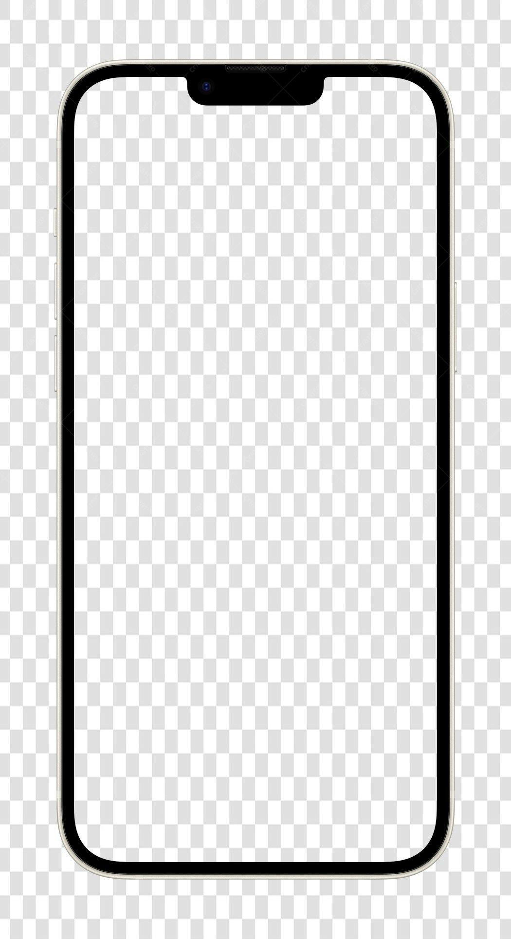Mockup Celular PNG com fundo transparente
