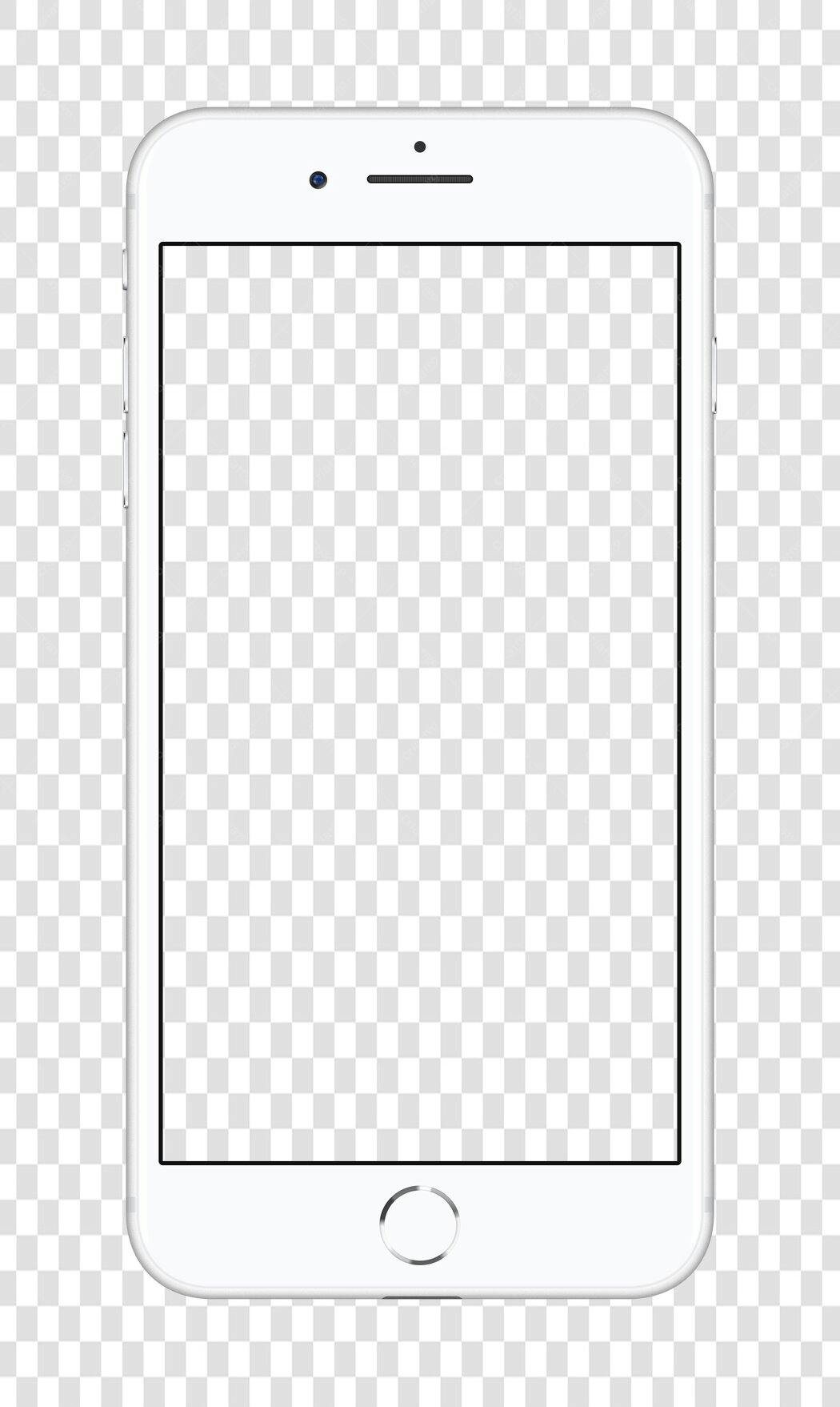 Mockup Celular Branco PNG com fundo transparente