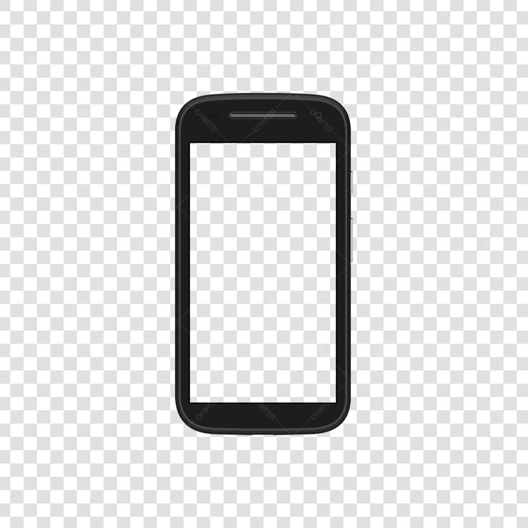 Mockup Celular PNG com fundo transparente