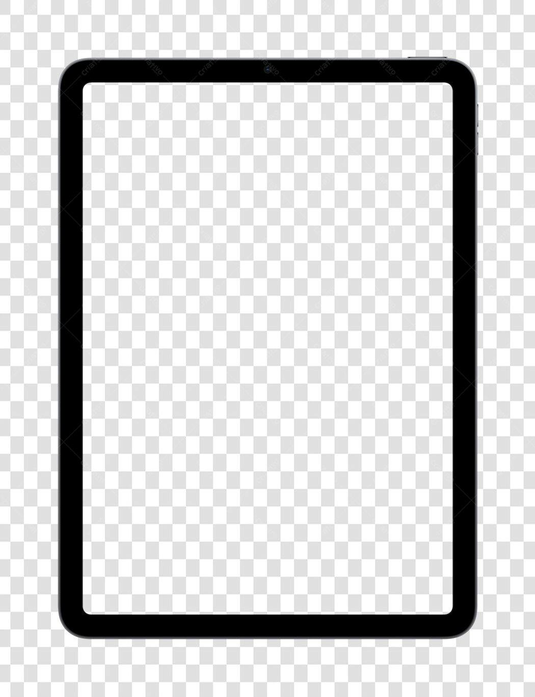 Moldura Tablet PNG com fundo transparente