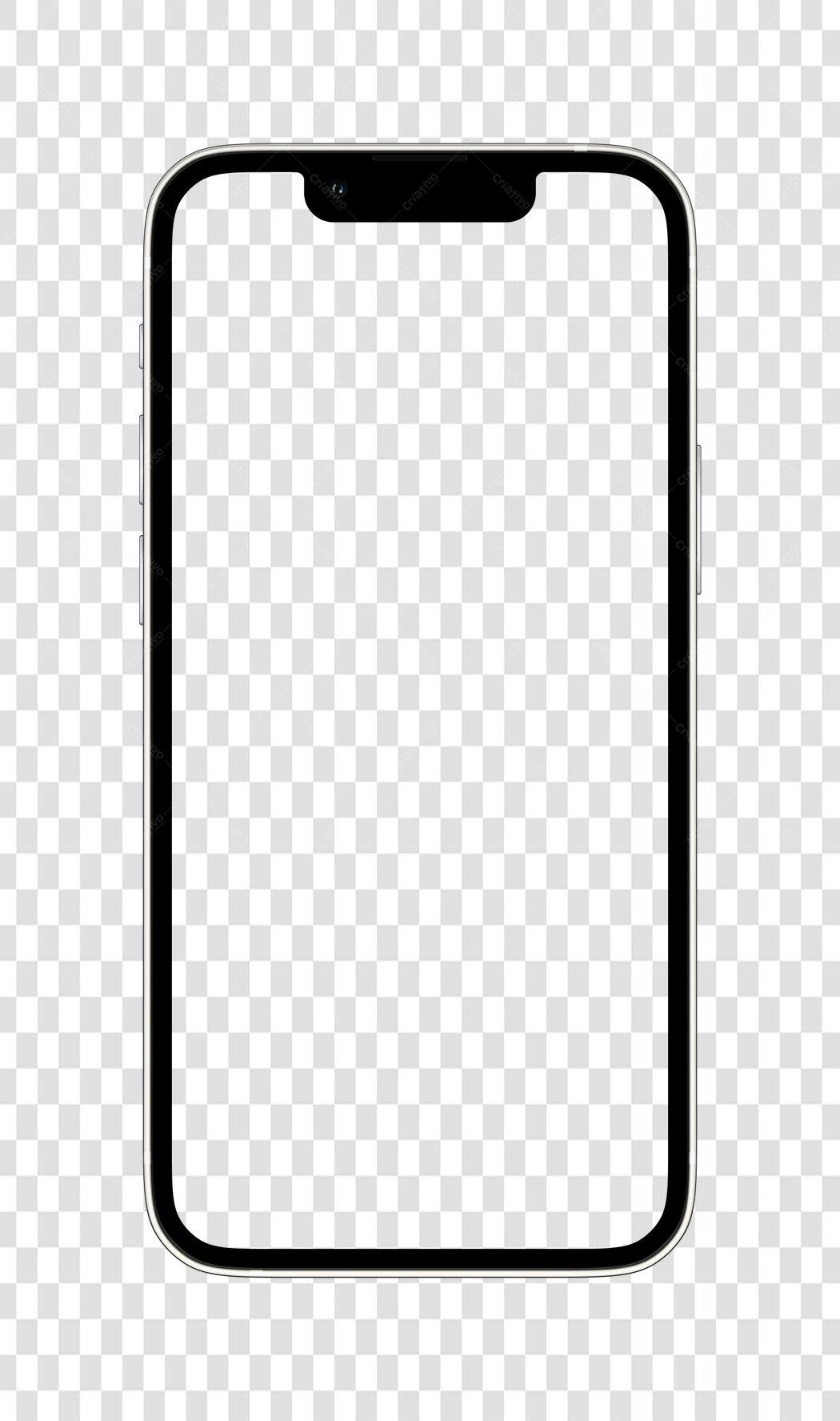 Mockup Celular PNG com fundo transparente