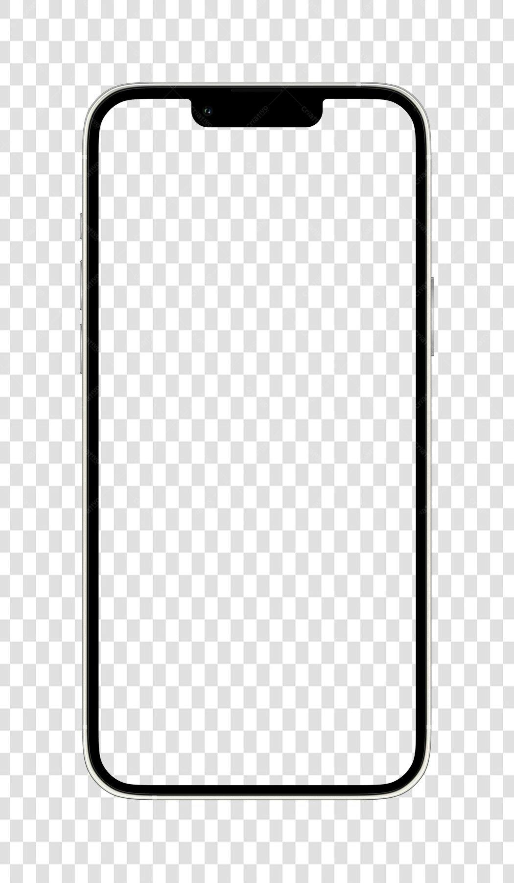 Mockup Celular PNG com fundo transparente