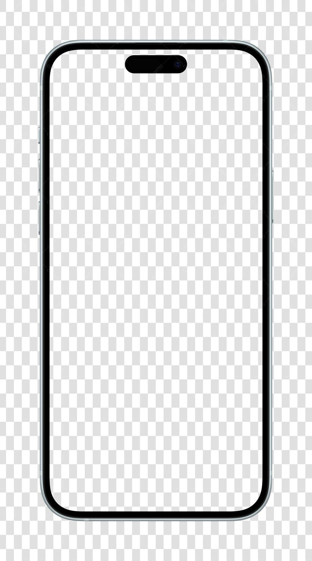 Mockup Celular PNG com fundo transparente