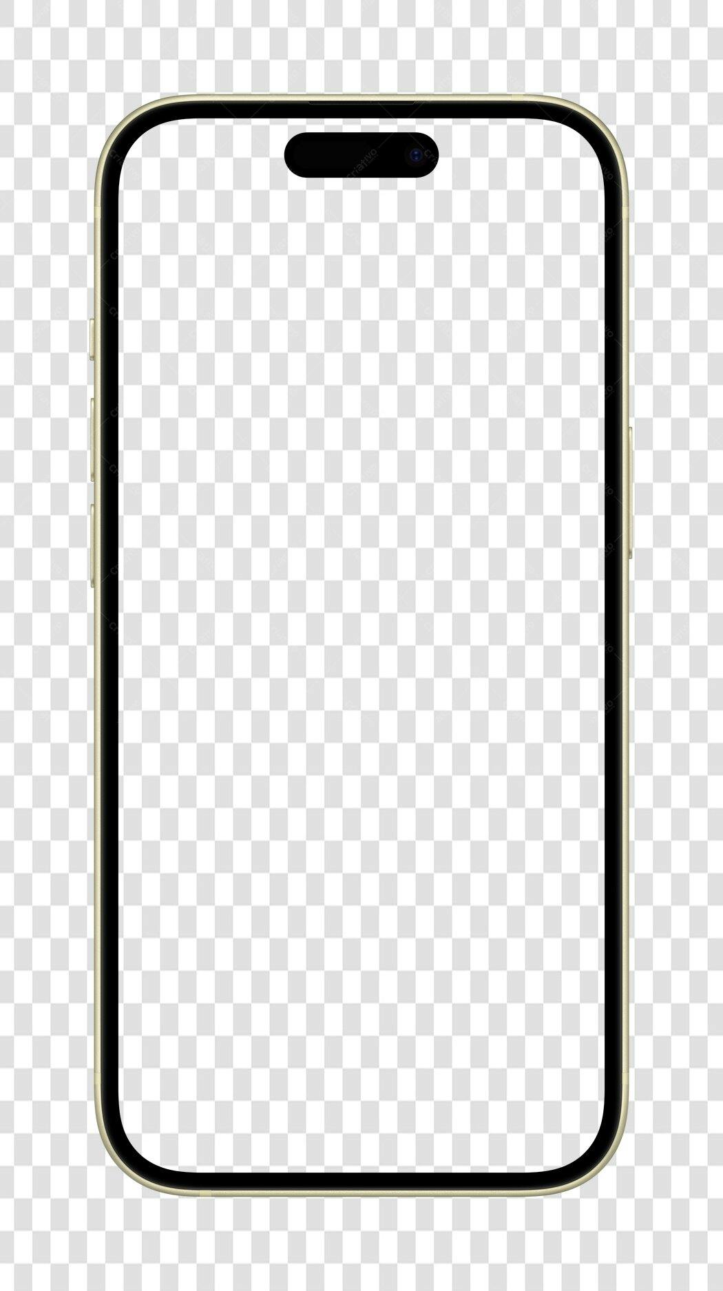 Mockup Celular PNG com fundo transparente